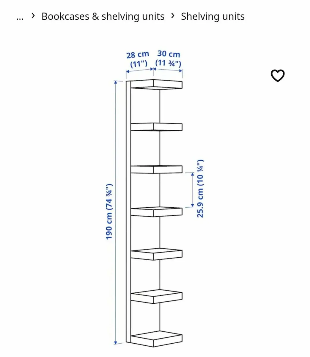 Ikea Lack wall shelf unit x 2 - Image 2