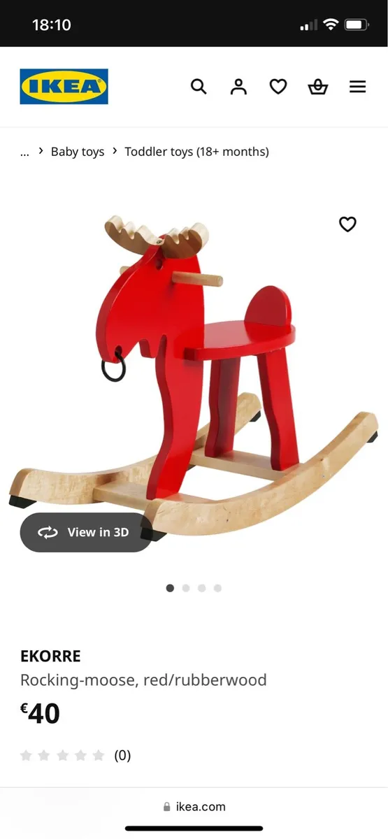 IKEA moose rocker baby - Image 1