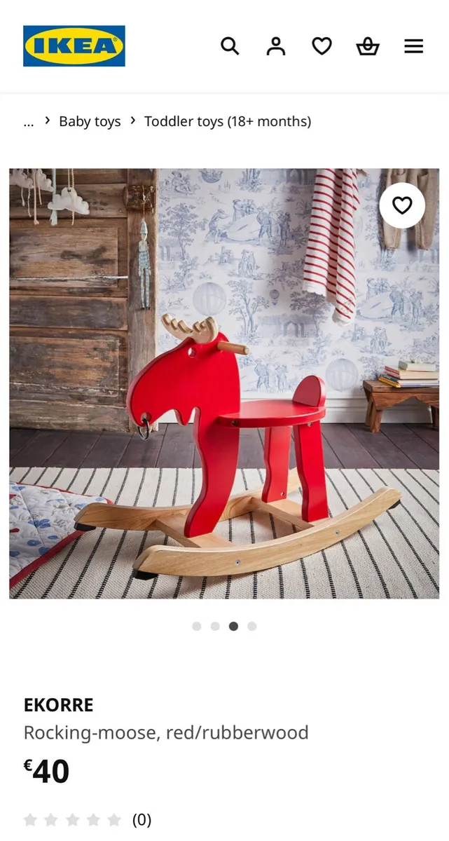 IKEA moose rocker baby - Image 2