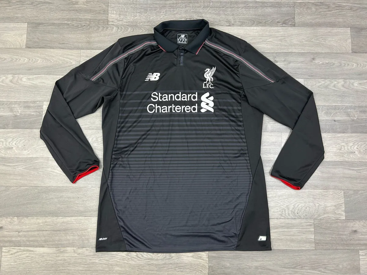Rare 2015 Third New Balance Liverpool L/S Jersey - Image 1