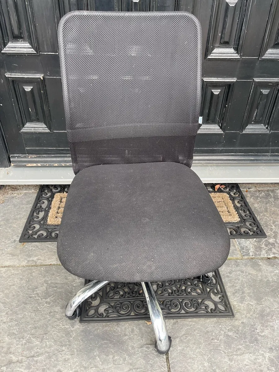 Modern Grey Office Or Study Swivel Chair - Image 1
