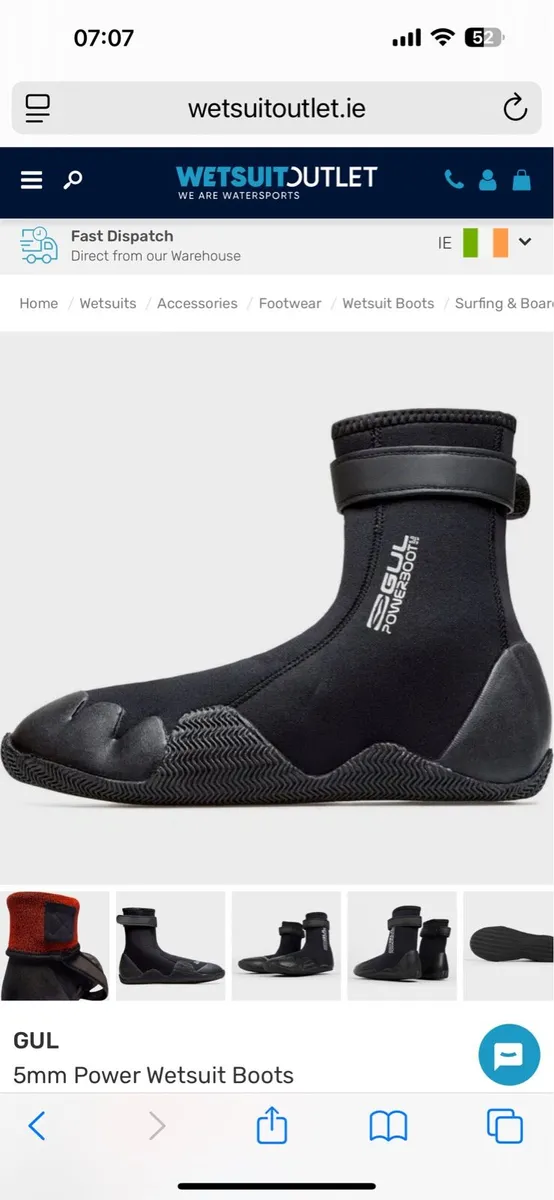 Wetsuit boot