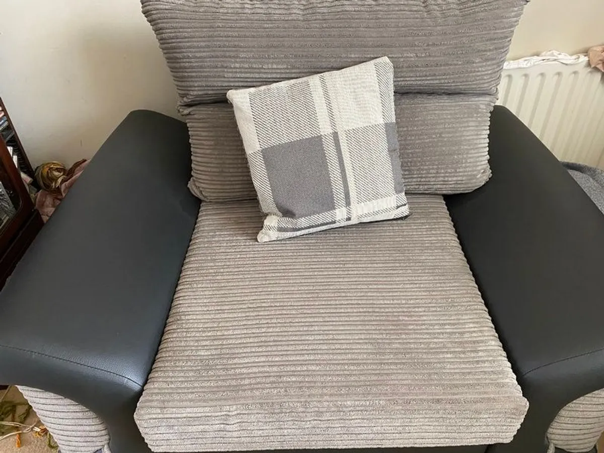 Large Couch (seats 4) + Matching Armchair - Image 2