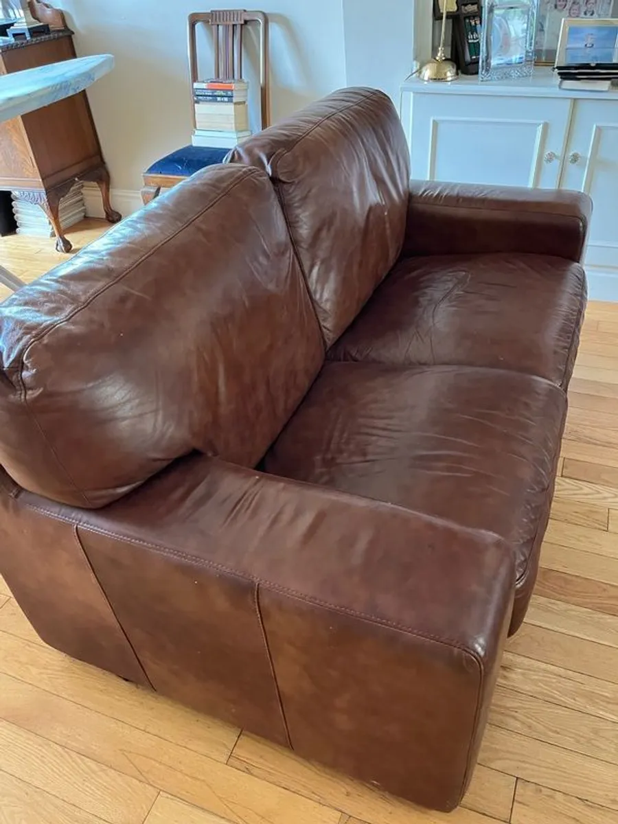 FREE 2 seater leather couch - Image 2