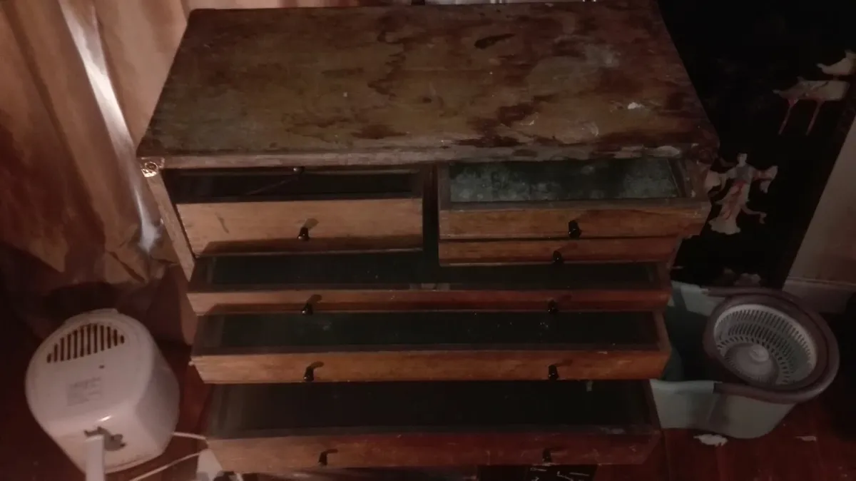 Antique wooden tool box - Image 2