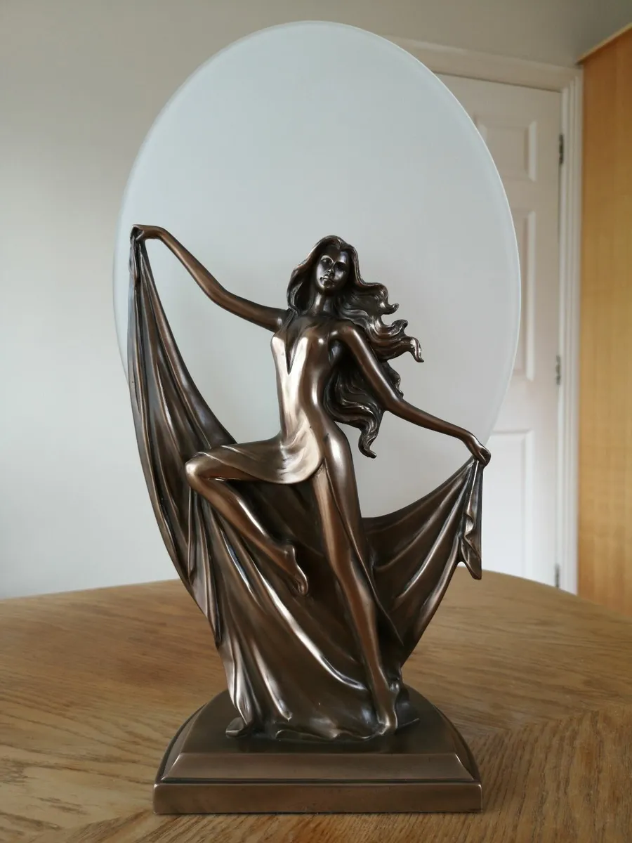 Table Lamp Desk Lamps Bronze Figurine Statue Decor - Image 1