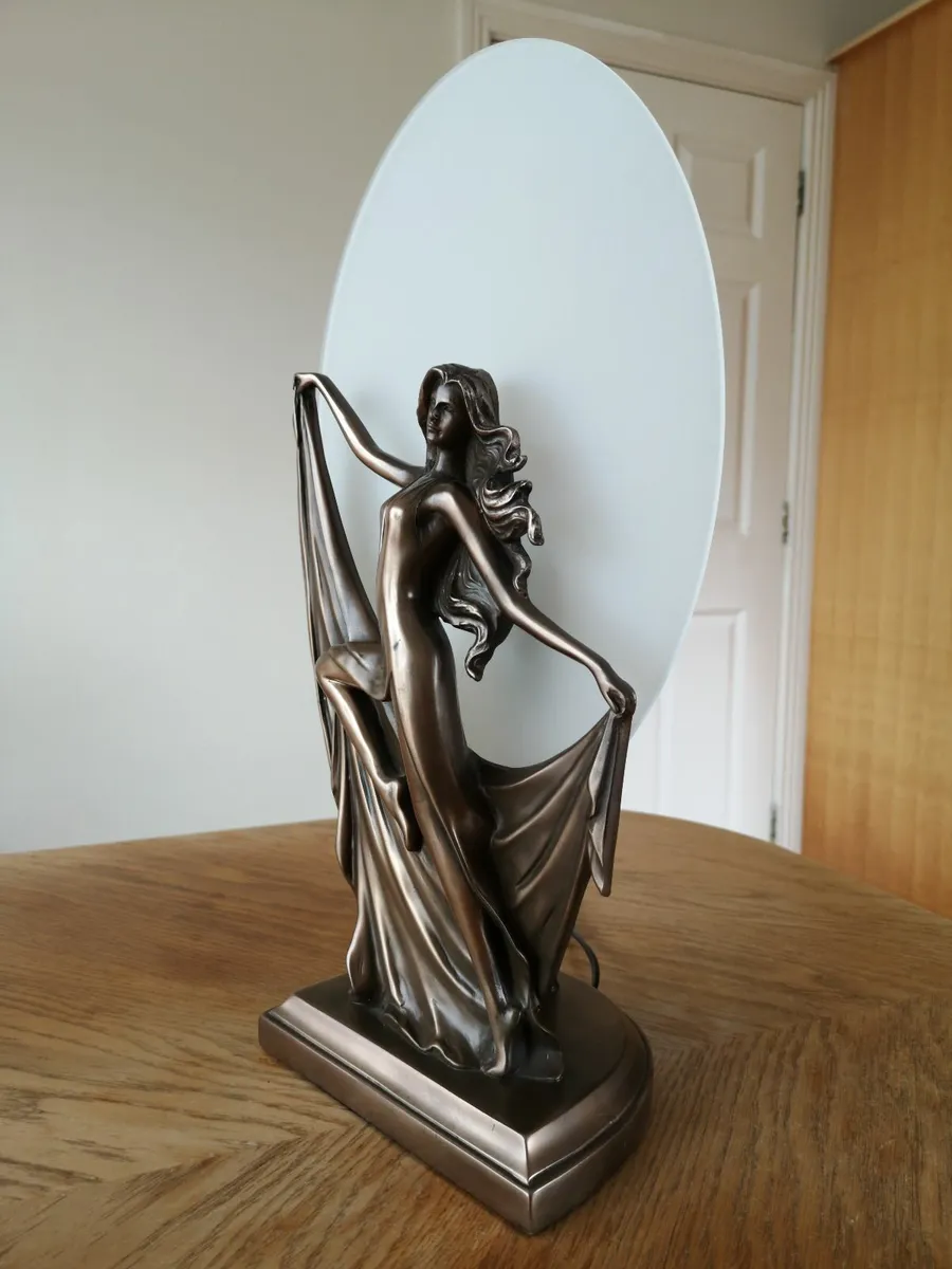 Table Lamp Desk Lamps Bronze Figurine Statue Decor - Image 2