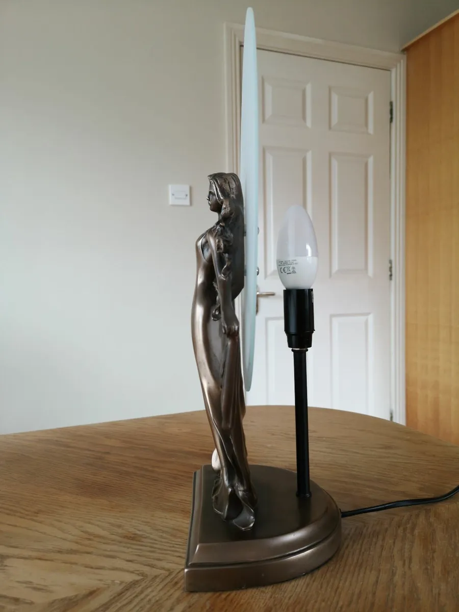 Table Lamp Desk Lamps Bronze Figurine Statue Decor - Image 3