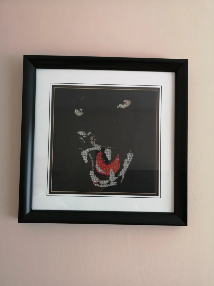 Wall Painting Frame Hand Made Black Puma Art Deco - Image 1
