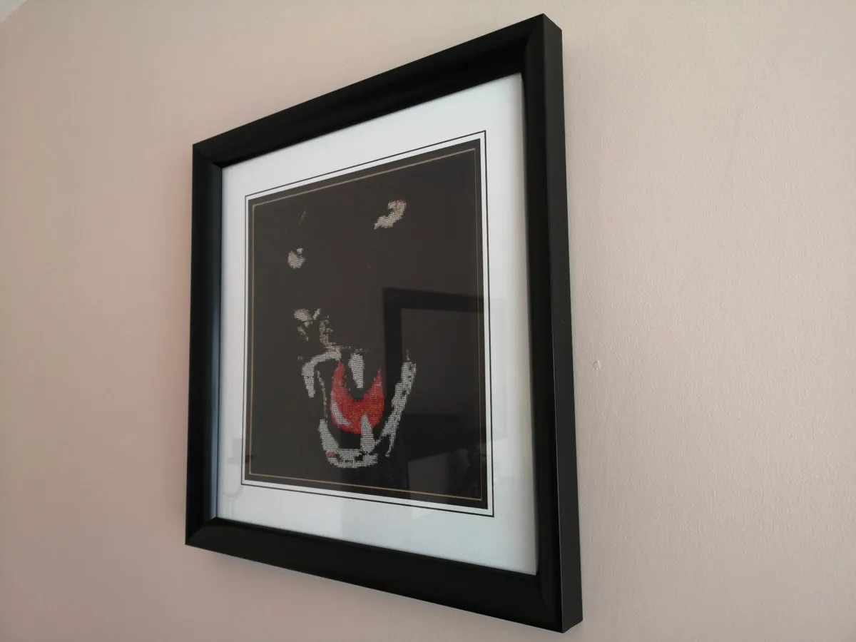 Wall Painting Frame Hand Made Black Puma Art Deco - Image 3