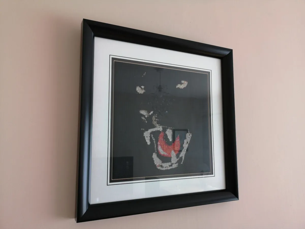 Wall Painting Frame Hand Made Black Puma Art Deco - Image 4