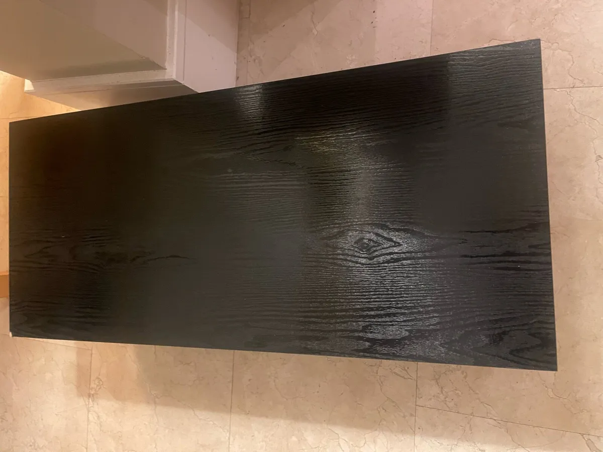 2 Shelf Black TV Or Coffee Table - Can Deliver - Image 2