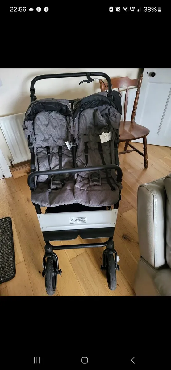 Mountain buggy duet with baby cot
