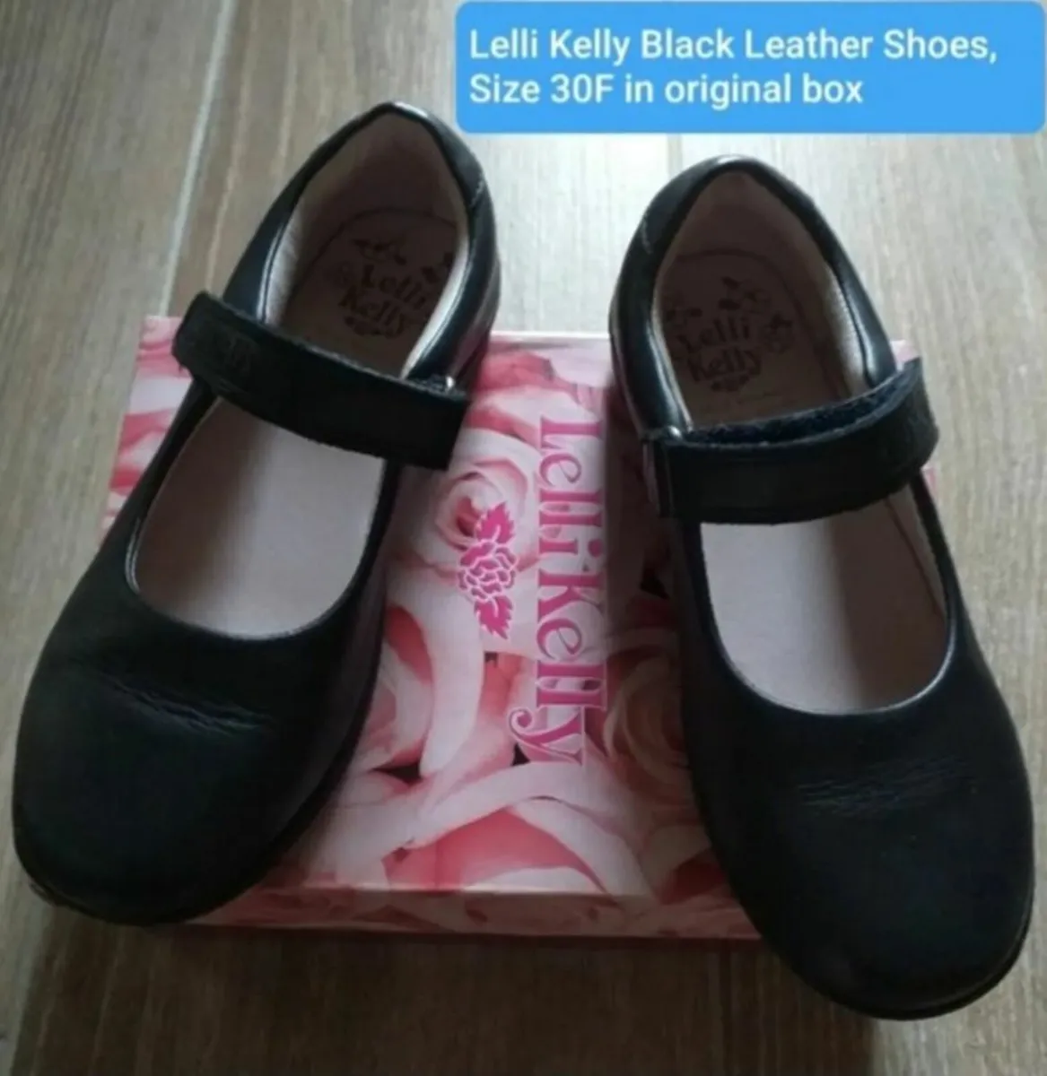 Lelli Kelly Black Leather Shoes, kids size 30F - Image 2