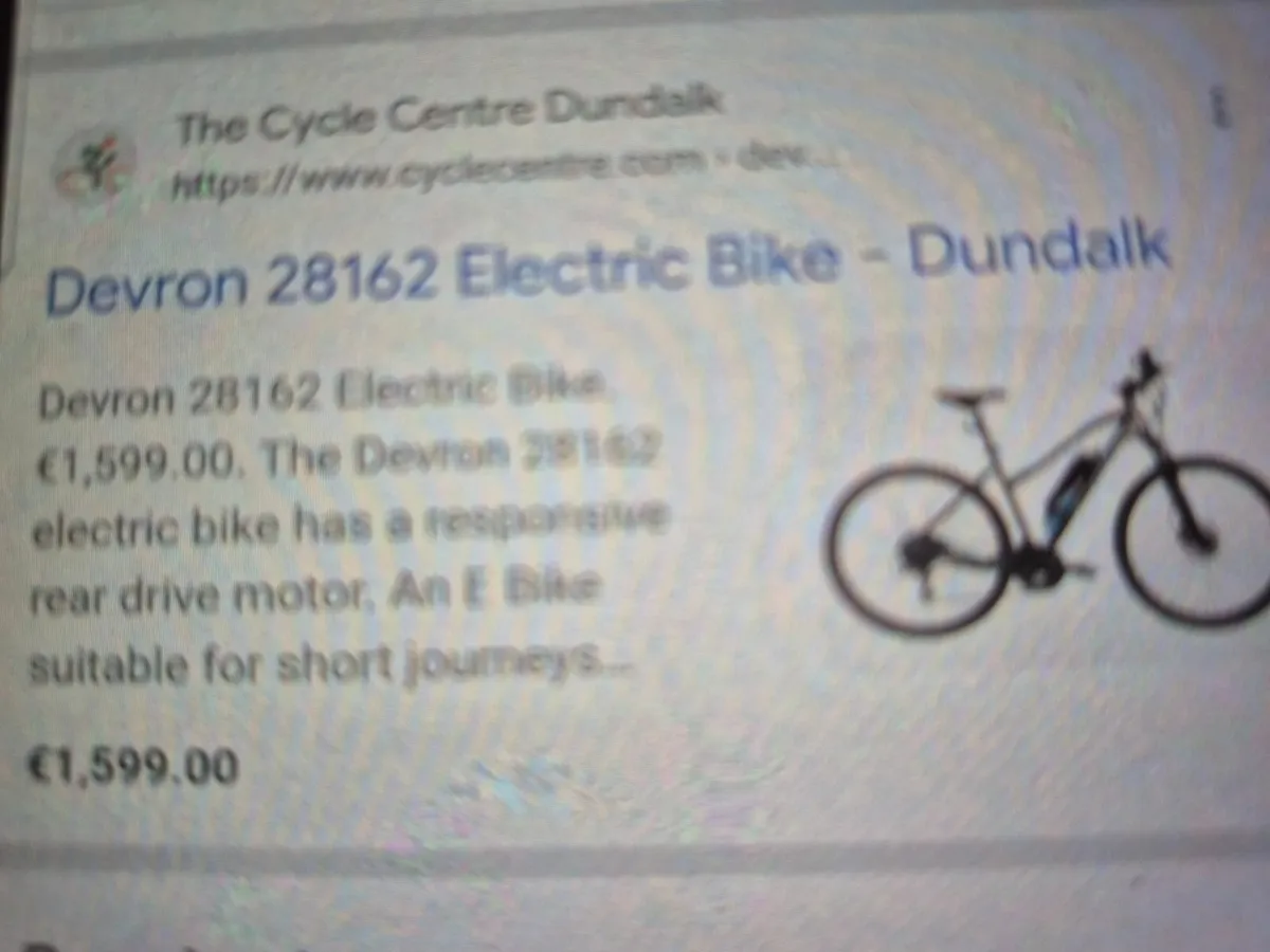Bike Devron E Bike.
