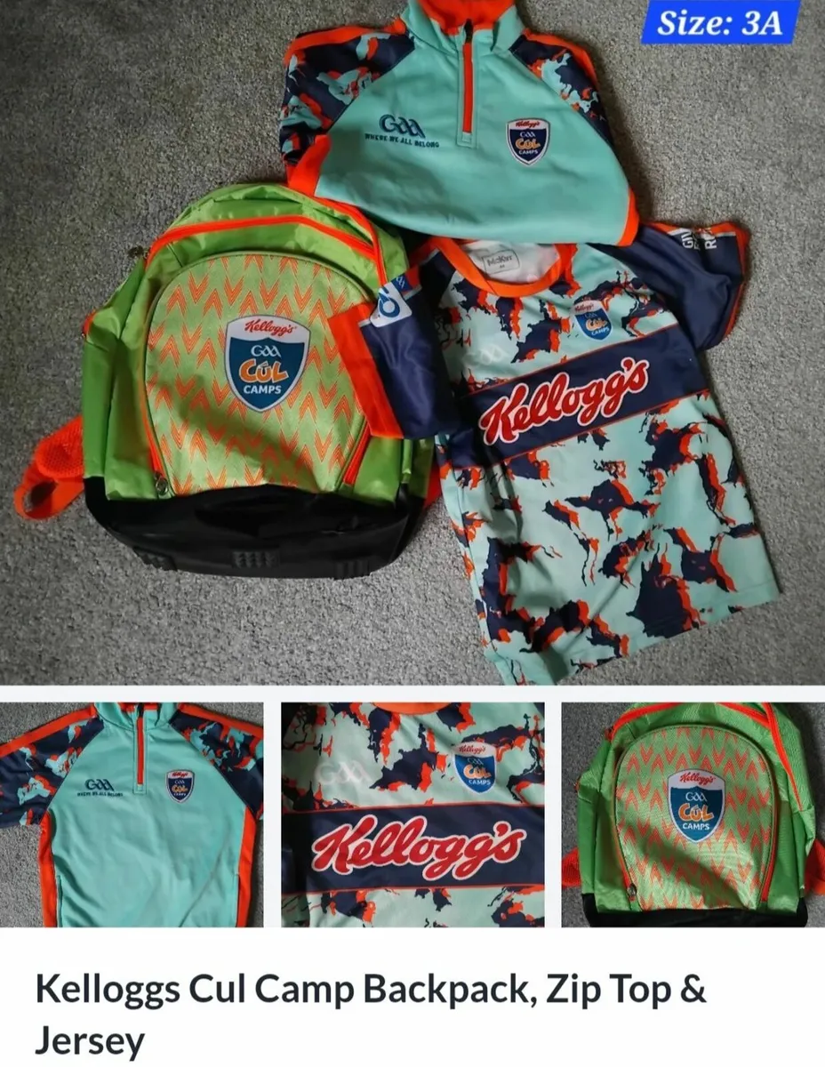 Kelloggs Cul Camp Zip Top, Jersey, Backpack - Image 1