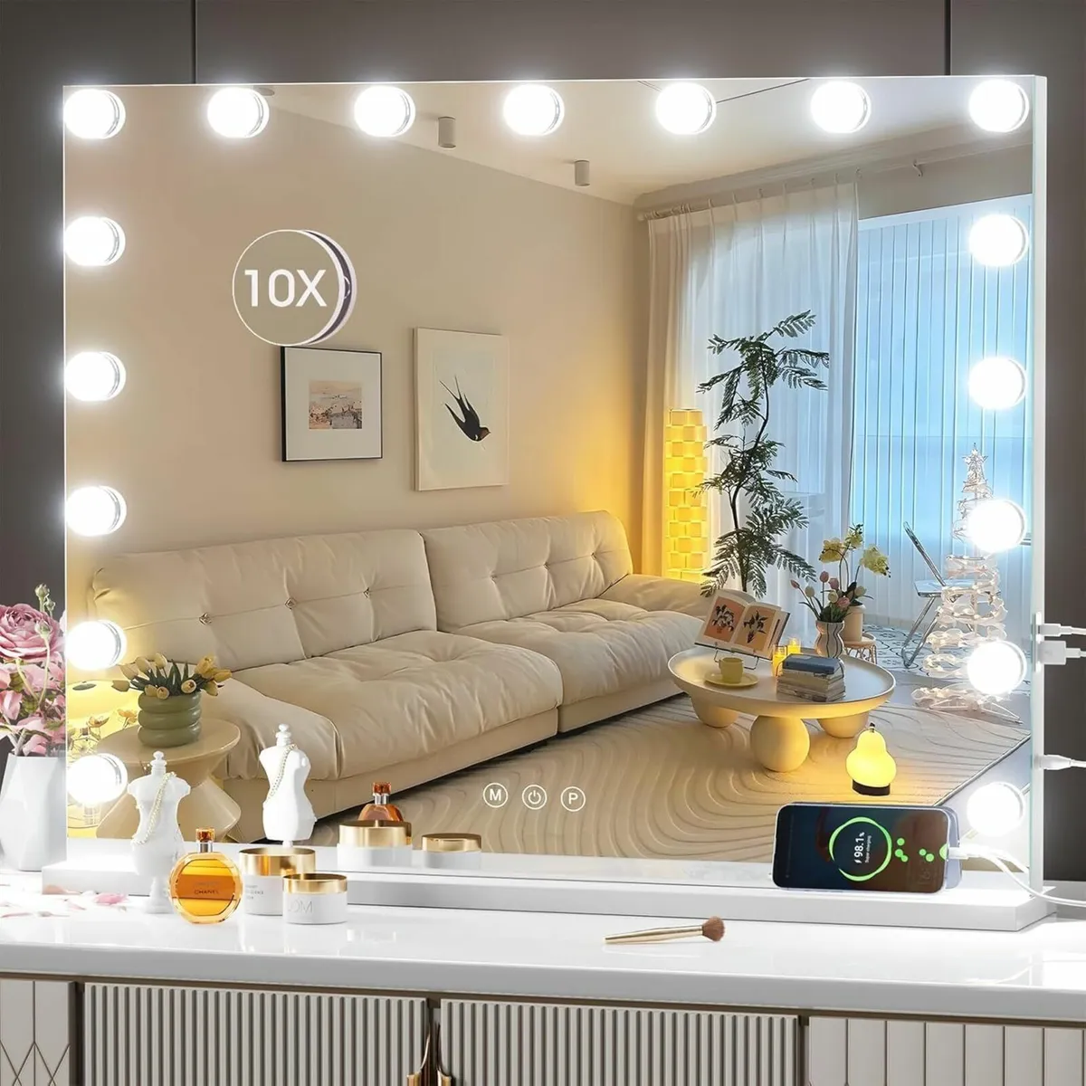 Vanity Mirror 70x55cm Mirror Lights dressing table - Image 1