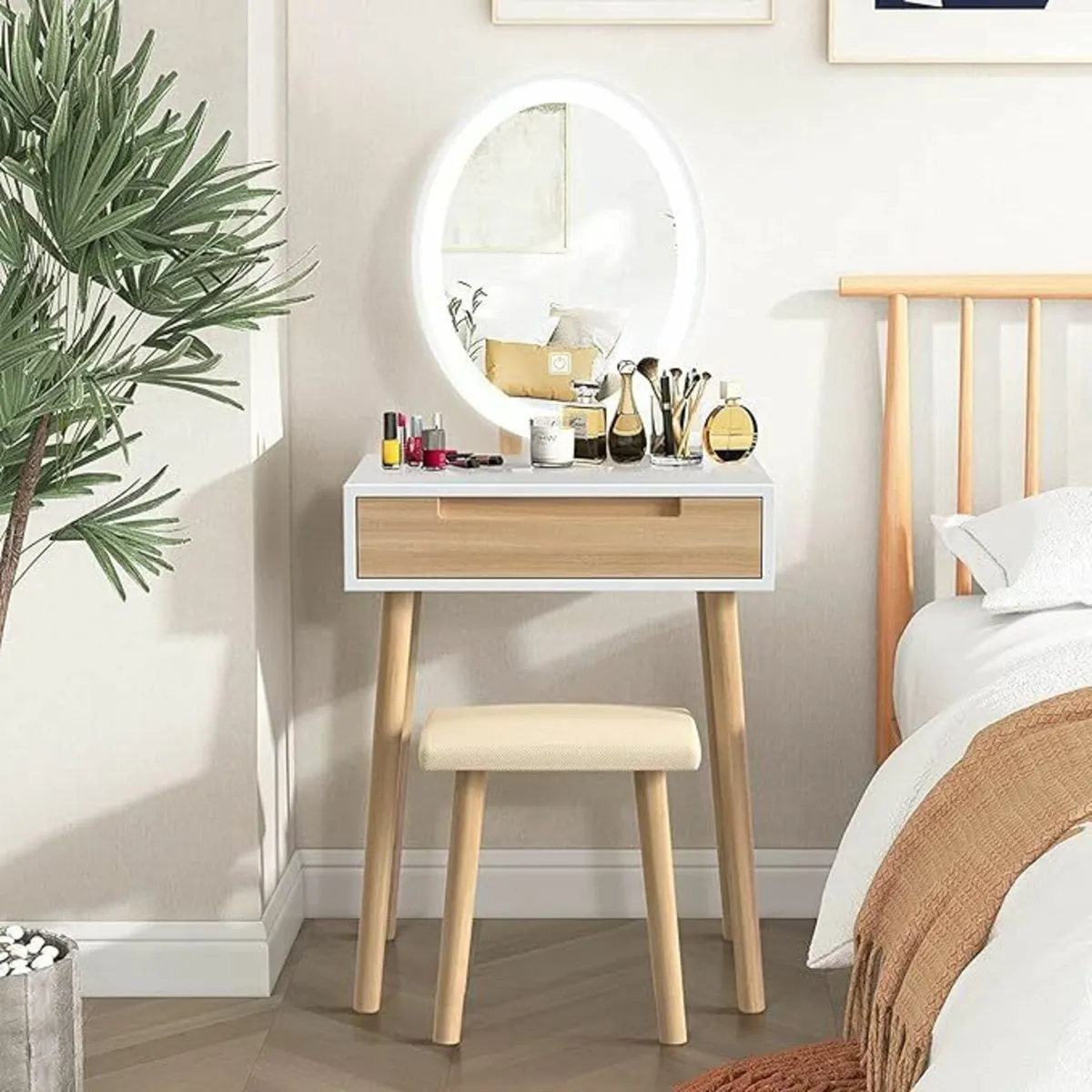Makeup Vanity Dressing Table Dresser LED Mirror - Image 2