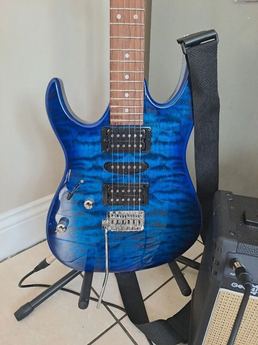 left handed electric guitar & accessories - Image 2