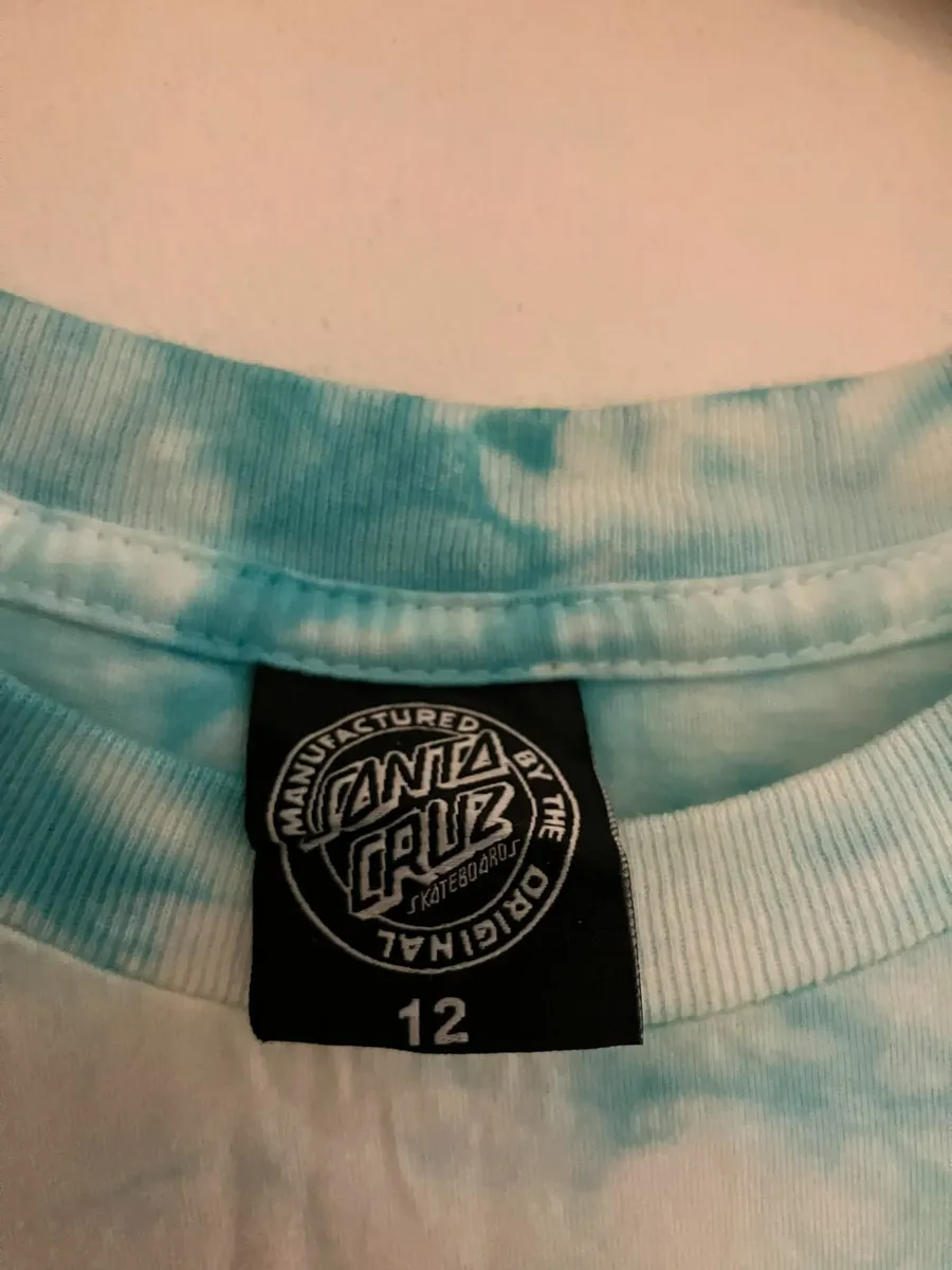 Santa Cruz Blue Tie-Dye Guadalupe Tank Top - Image 2