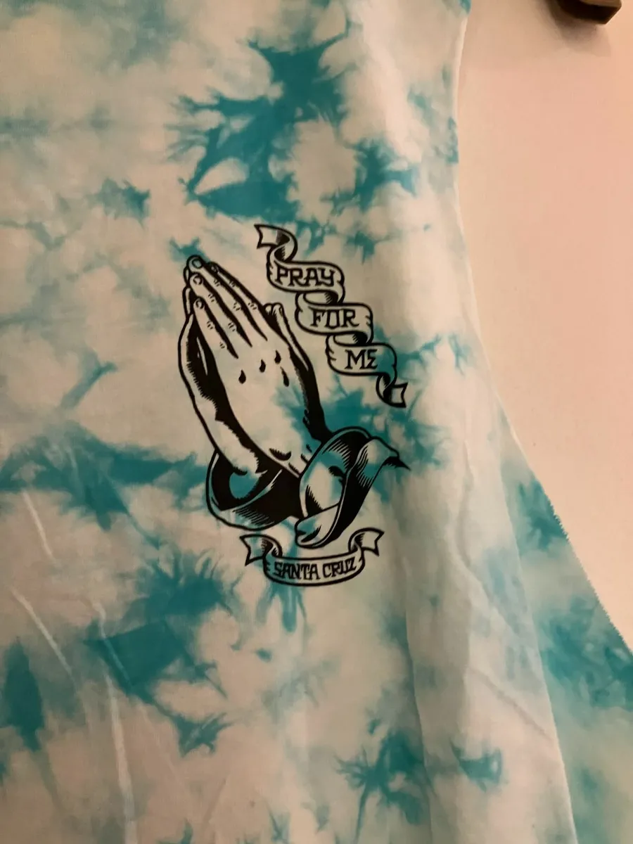 Santa Cruz Blue Tie-Dye Guadalupe Tank Top - Image 4