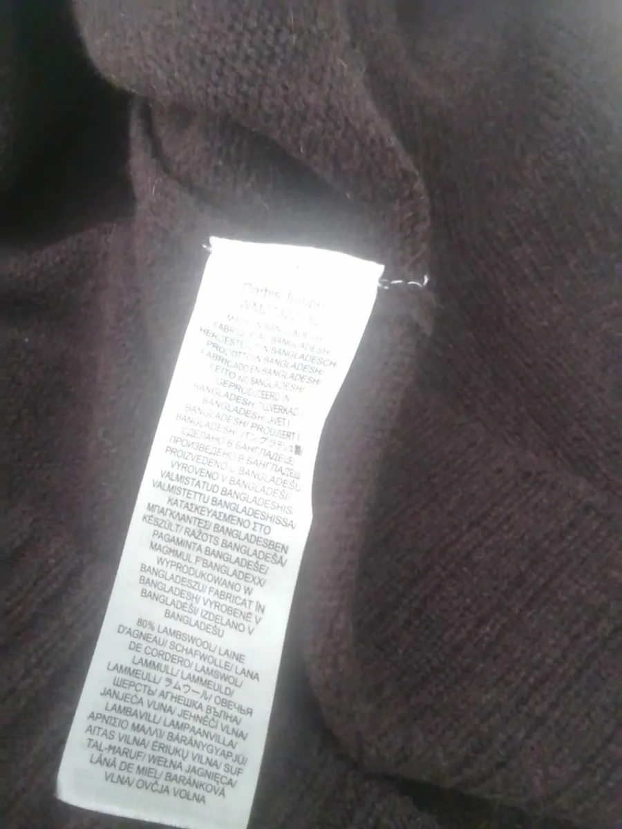 SEA SALT CORNWALL BROWN LAMBSWOOL JUMPER 12-14 - Image 3