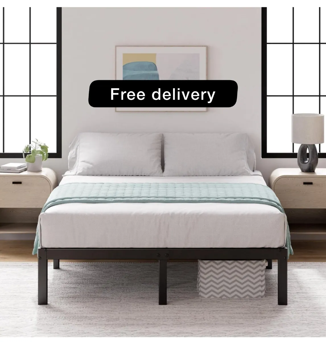 King size Bed frame - Bed 150x200 cm - Image 1