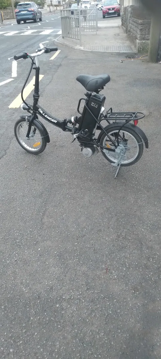 Dillinger electric bike folding bike working good - Image 3