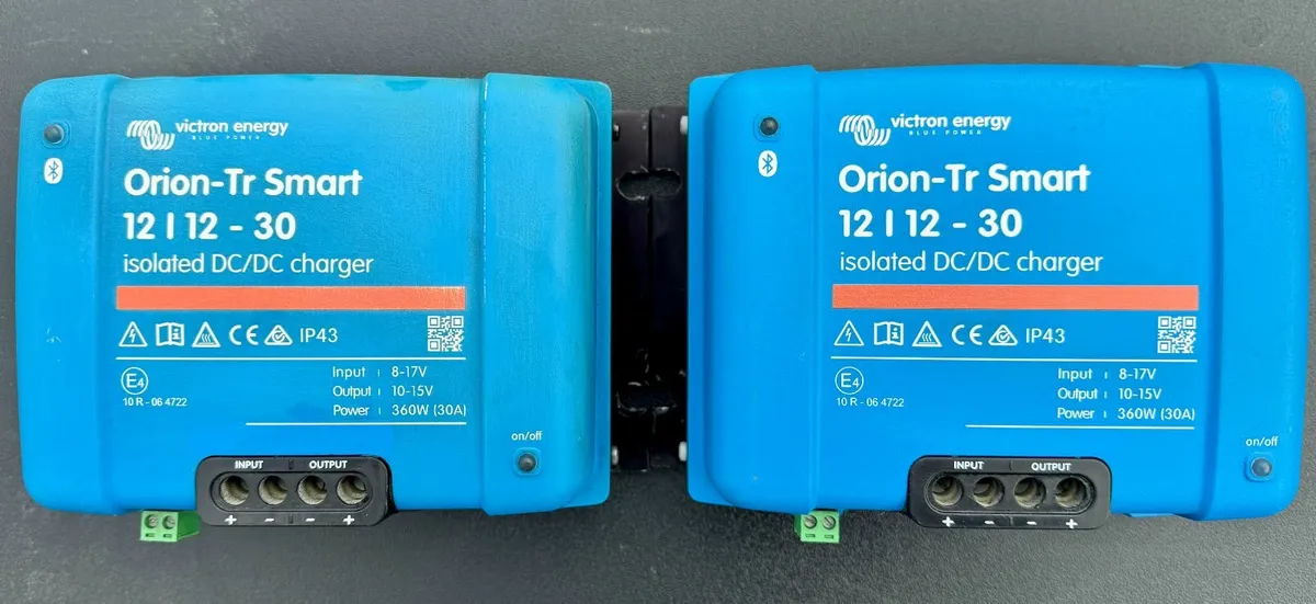 2 x Victron 12 Volt 30A Chargers - Image 1