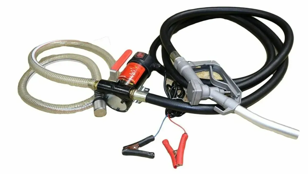 12v diesel pump with hoses