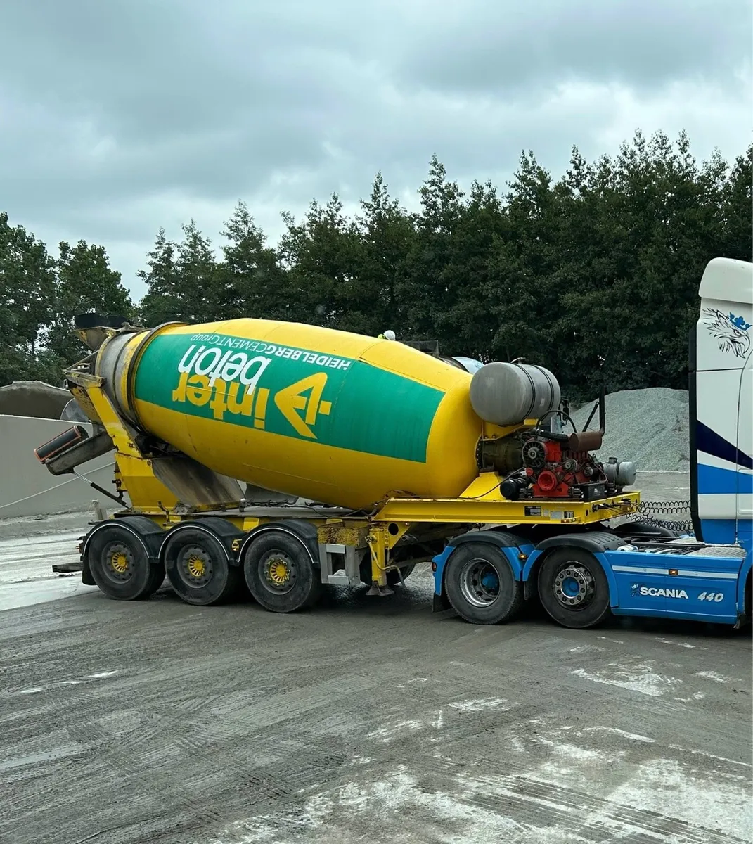 Scania + CIFA concrete mixer trailer 12m3 - Image 2