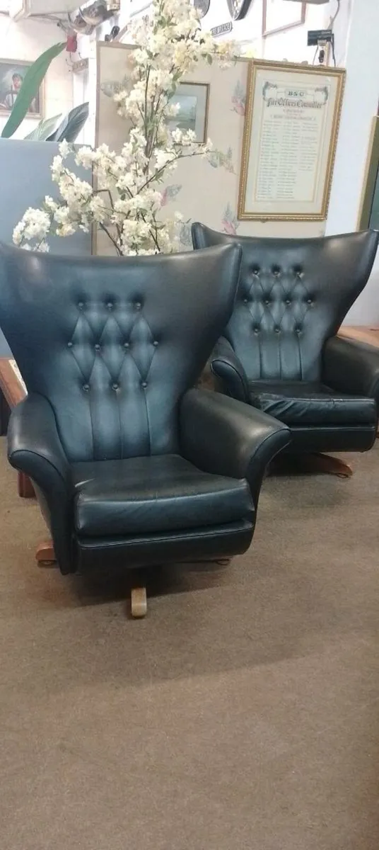 Pair Of Original GPlan Swivel Chairs - Image 1