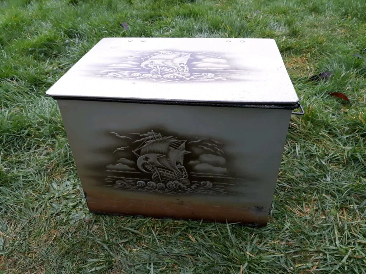 Metal Ornamental Coal Box - Image 3