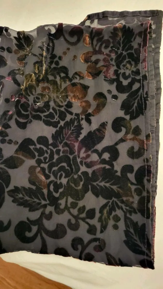 Fabulous Velvet Devore Scarf. - Image 1