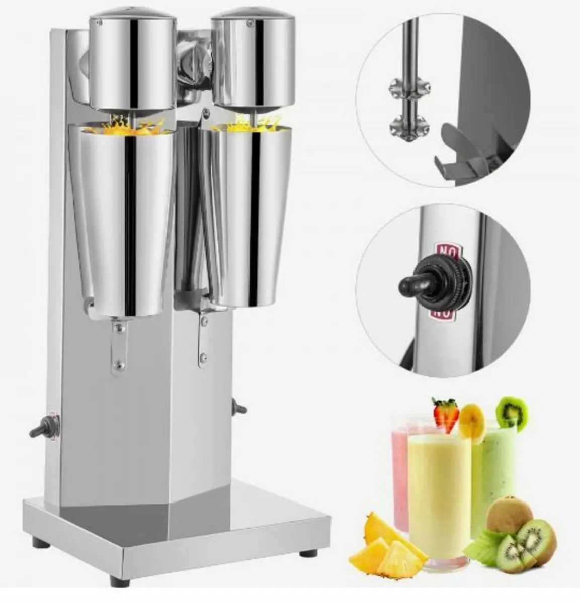Milkshake Maker Kit, Stainless Steel Electric - Image 1