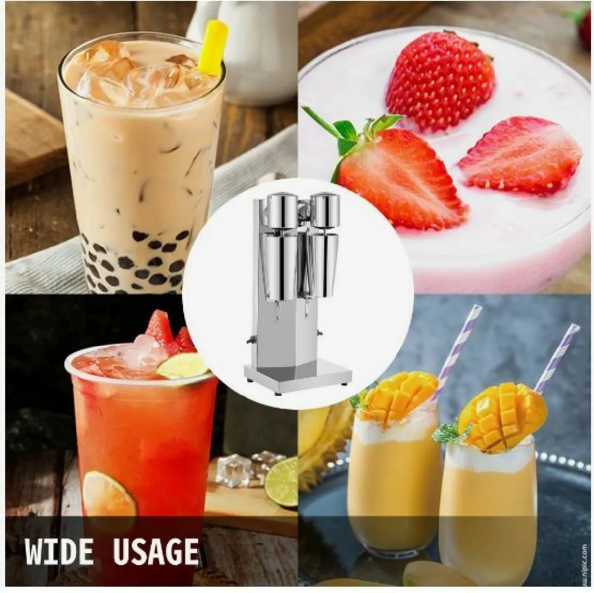 Milkshake Maker Kit, Stainless Steel Electric - Image 4