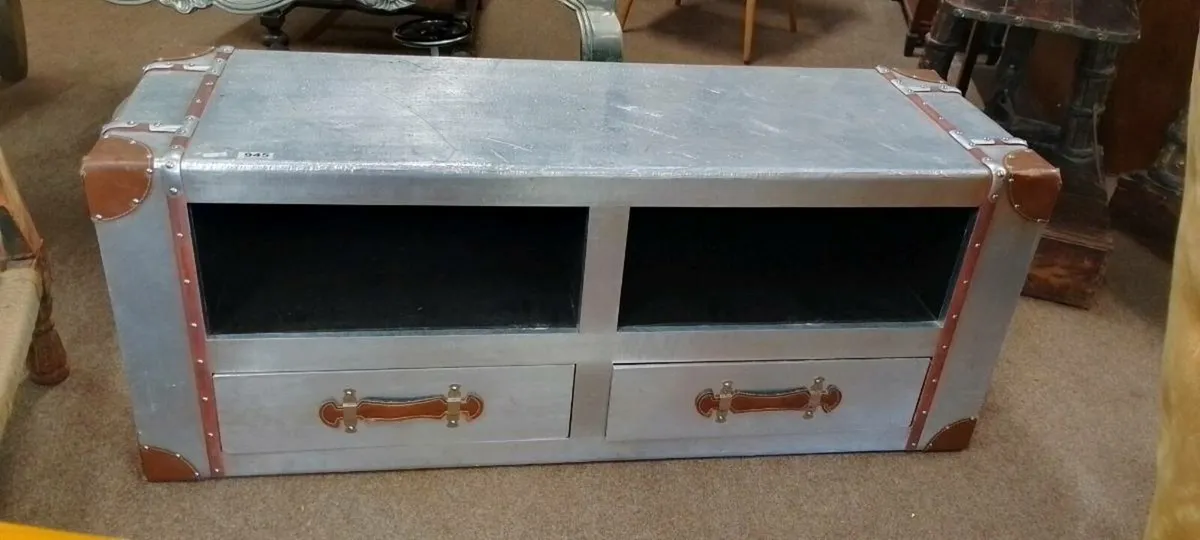 Aluminium Aviator Style TV Unit - Image 1