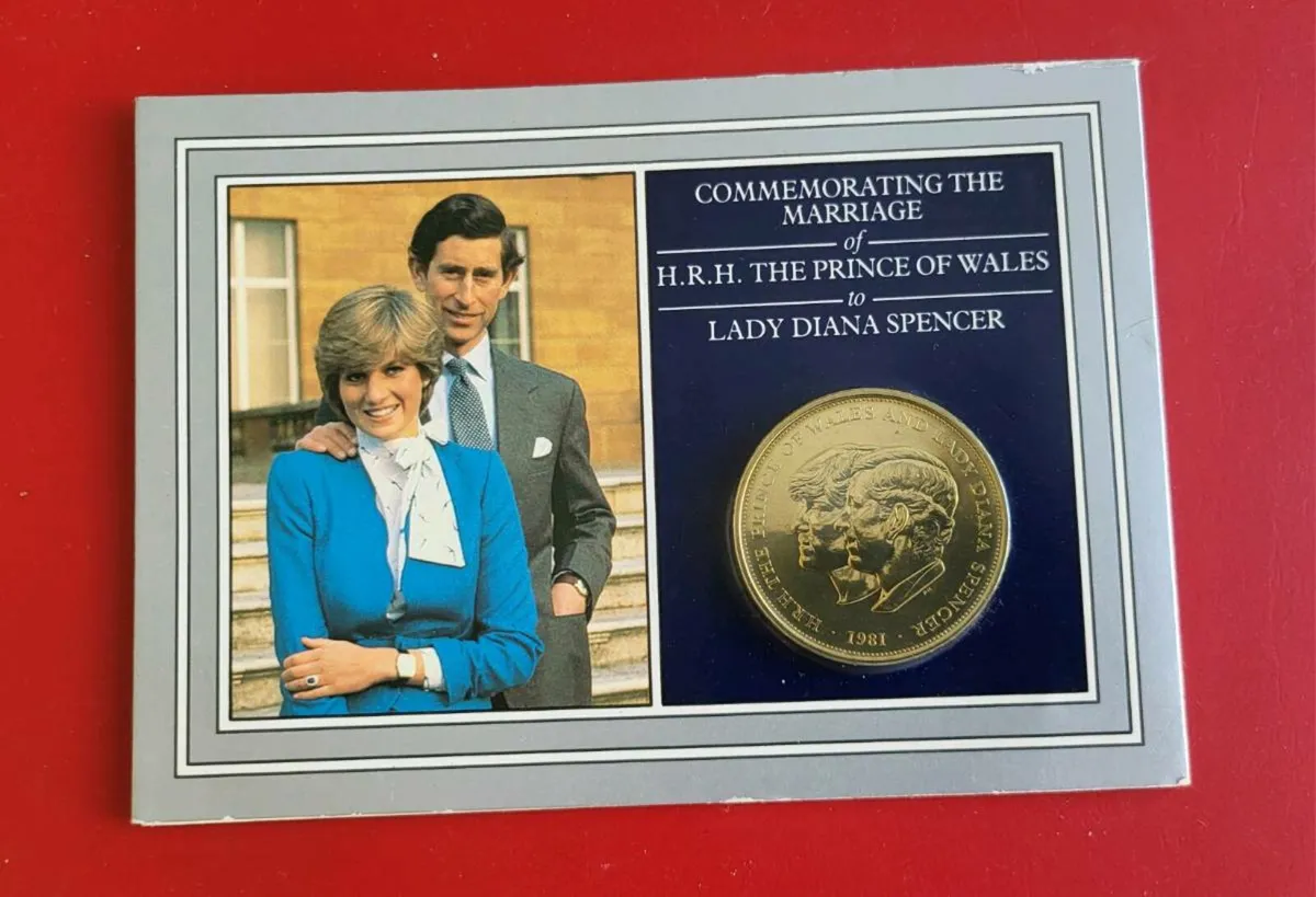 Ltd Edition Charles & Di crown