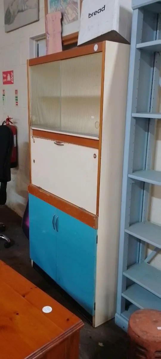 1960s Era Drop-down Kitchen Cupboard - Image 1