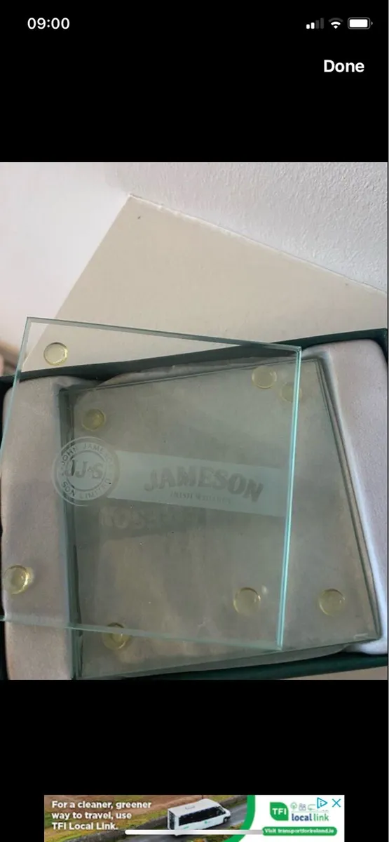 Rare Jameson Glass Coasters set - Image 3