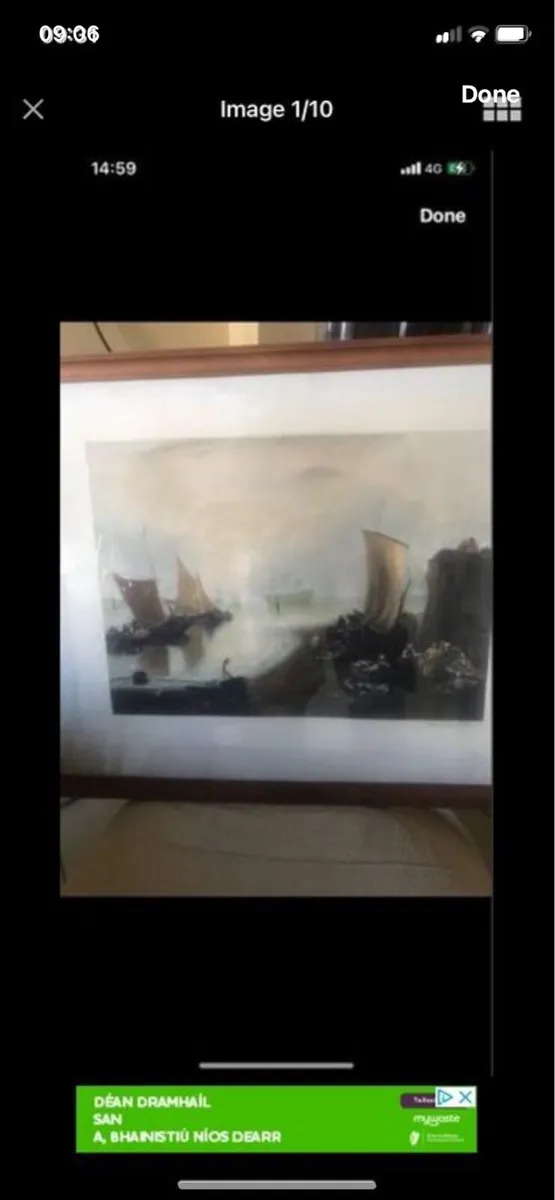 Large John Cotter Webb Mezzotint Print - Image 1