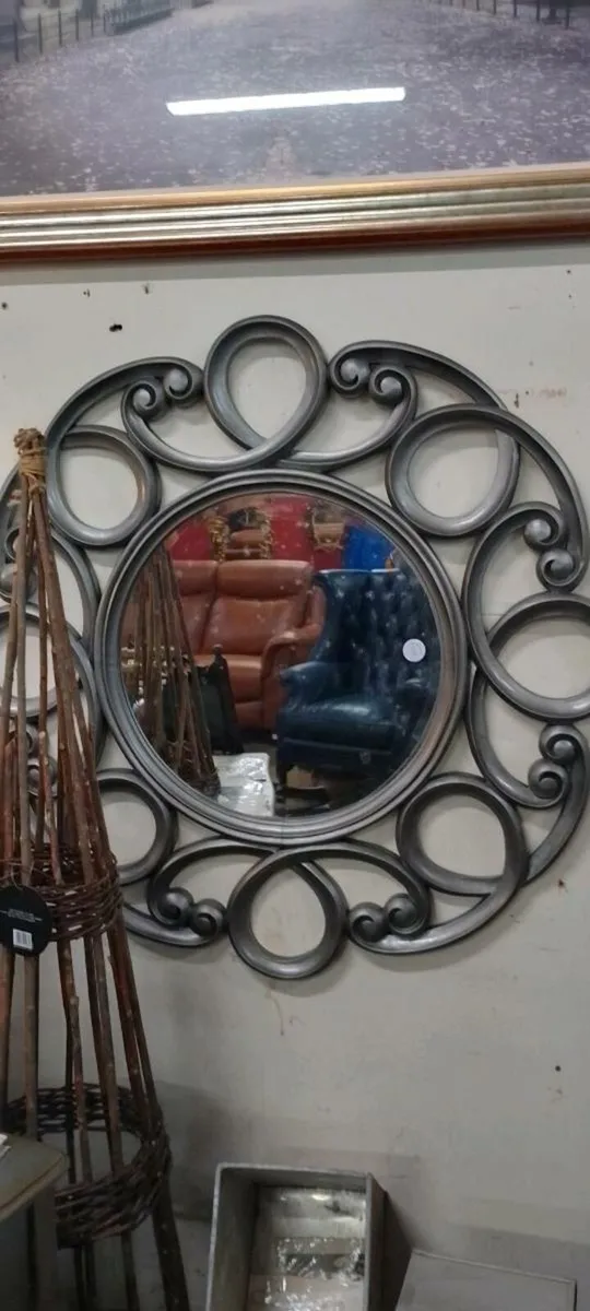Large Modern Decorative Wall Mirror - Image 2