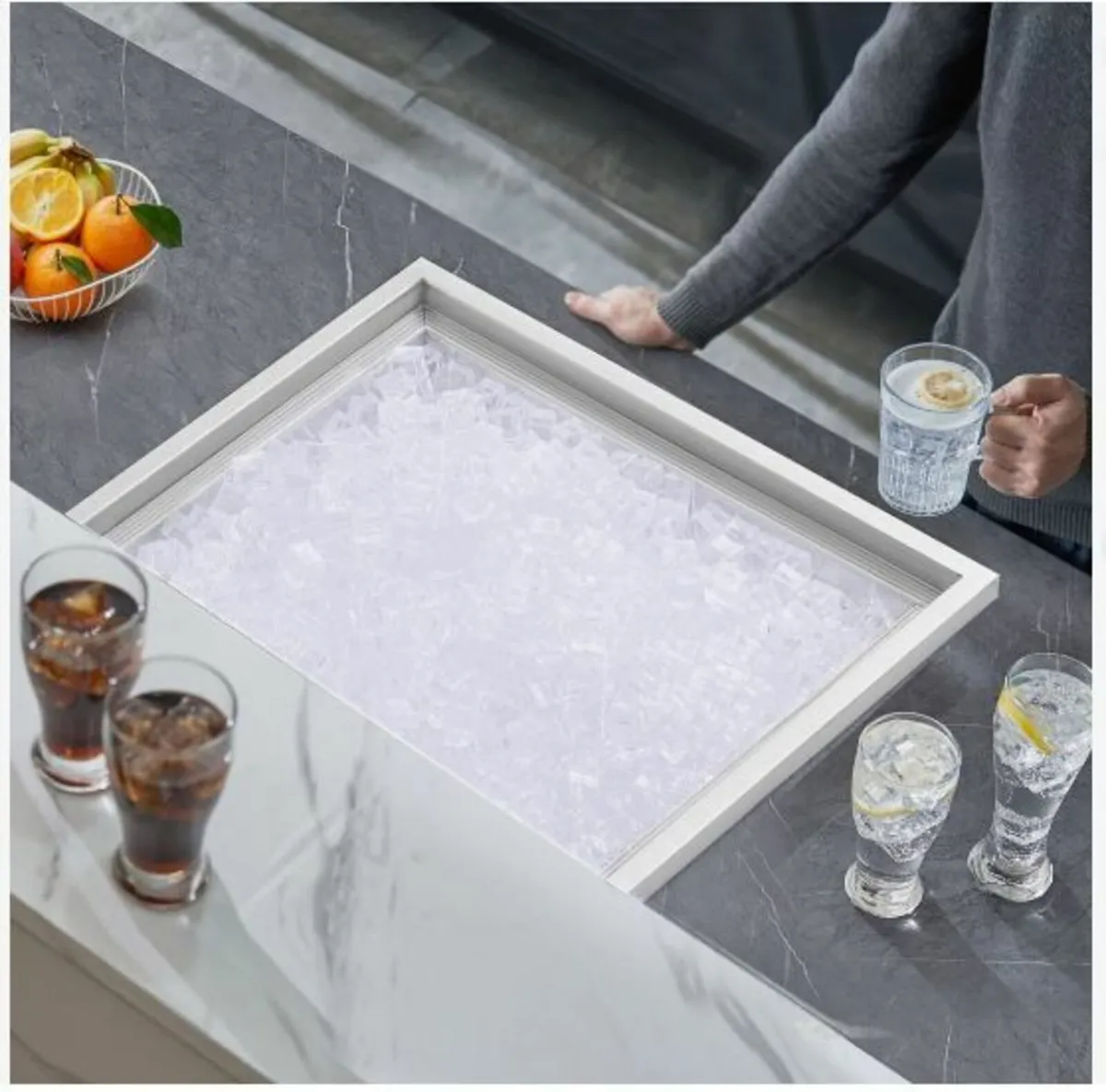 Drop in Ice Chest, 21"L x 17"W x 18"H Stainless - Image 3