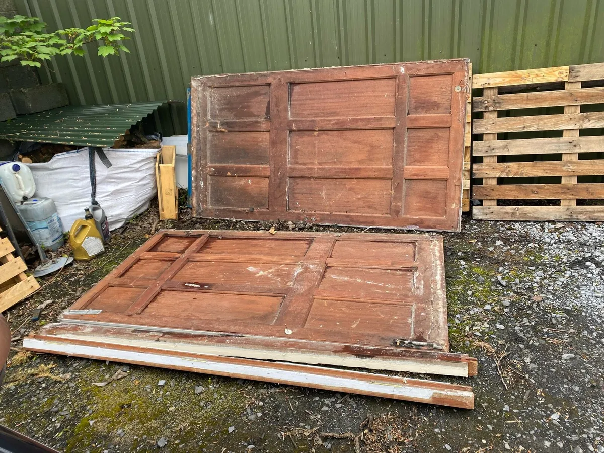 Teak garage doors - Image 2