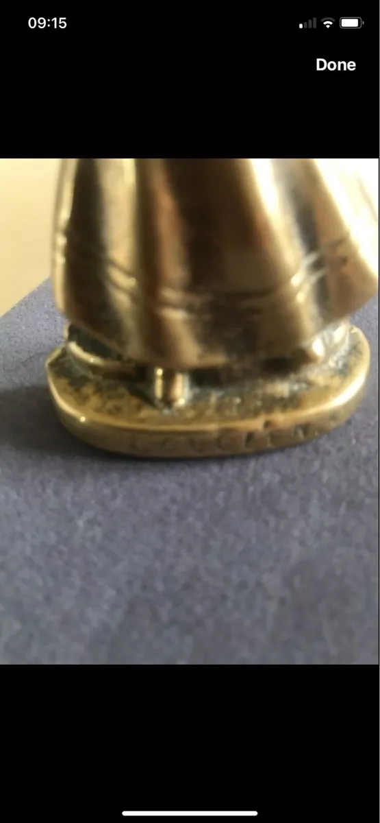 Vintage Brass Irish Colleen Display - Image 3