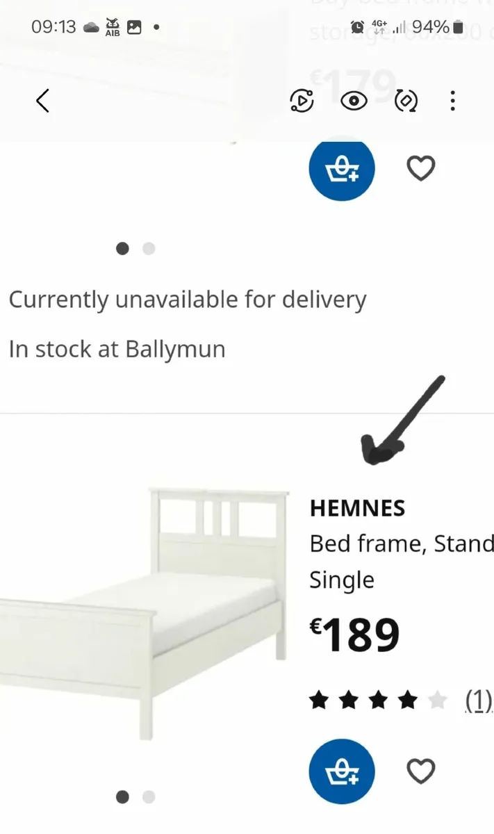 Single bed and mattress ikea