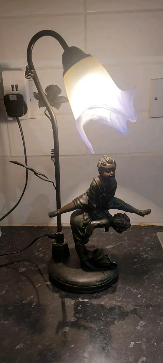Beautiful l'art nouveau francaise table lamp - Image 2