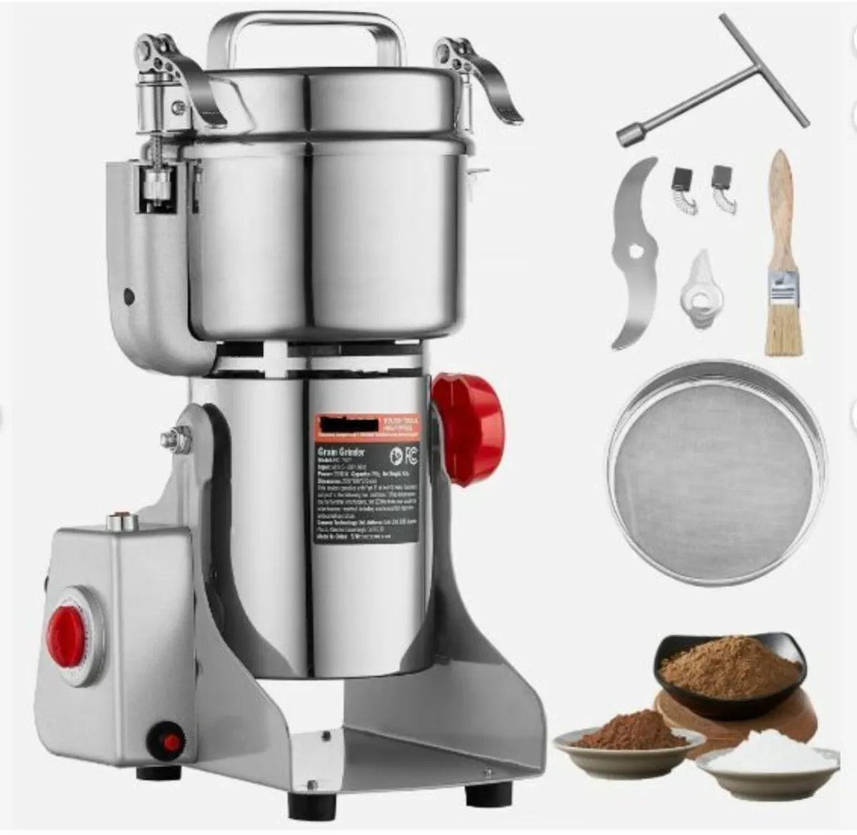750g Commercial Spice Grinder Electric Grain Mill - Image 1