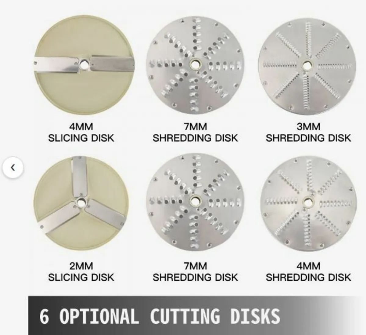 Vegetable Cutter Commercial Food Processor 6 Cutti - Image 3