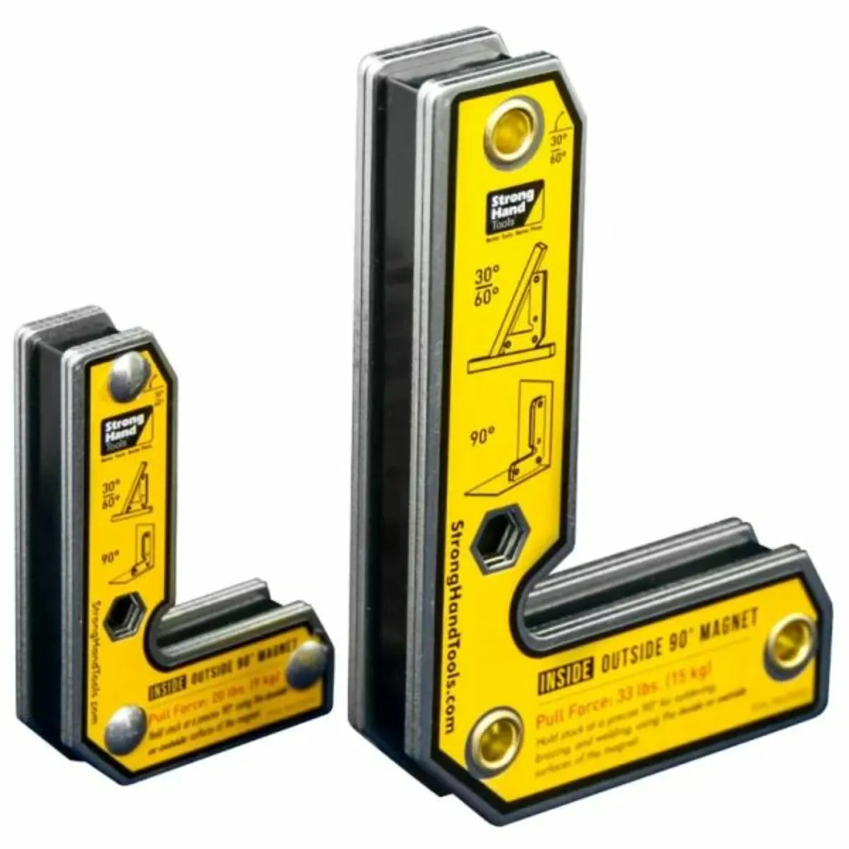 StrongHand® 90°, 30°/60° 2 Piece Magnet Combo Pack
